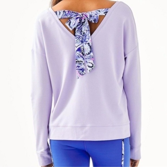 Lilly Pulitzer Tops - Lilly Pulitzer Dillon ribbon back pullover top